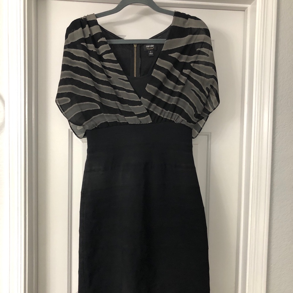 Black and gray dress